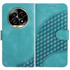 For Realme 13 Pro / 13 Pro+ Global YX0060 Elephant Head Embossed Phone Leather Case with Lanyard(Light Blue) - 1