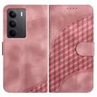 For Realme C75 Global Elephant Head Embossed Phone Leather Case with Lanyard(Pink) - 1