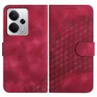 For Realme 14 / P3 5G Global Elephant Head Embossed Phone Leather Case with Lanyard(Rose Red) - 1