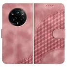 For Realme 14 Pro+ Elephant Head Embossed Phone Leather Case with Lanyard(Pink) - 1