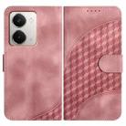 For Realme P3 Ultra 5G Elephant Head Embossed Phone Leather Case with Lanyard(Pink) - 1
