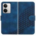 For Realme P3 Ultra 5G Elephant Head Embossed Phone Leather Case with Lanyard(Royal Blue) - 1
