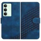 For Realme 14x Global Elephant Head Embossed Phone Leather Case with Lanyard(Royal Blue) - 1