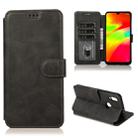 For Xiaomi Redmi 7 Calf Texture Magnetic Buckle Horizontal Flip Leather Case with Holder & Card Slots & Wallet & Photo Frame(Black) - 1