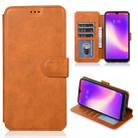 For Xiaomi Redmi 8 Calf Texture Magnetic Buckle Horizontal Flip Leather Case with Holder & Card Slots & Wallet & Photo Frame(Khaki) - 1