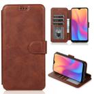 For Xiaomi Redmi 8A Calf Texture Magnetic Buckle Horizontal Flip Leather Case with Holder & Card Slots & Wallet & Photo Frame(Coffee) - 1