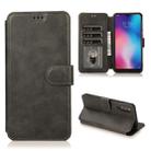 For Xiaomi Mi 9 Calf Texture Magnetic Buckle Horizontal Flip Leather Case with Holder & Card Slots & Wallet & Photo Frame(Black) - 1