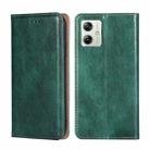 For Motorola Moto G54 5G EU Gloss Oil Solid Color Magnetic Leather Phone Case(Green) - 1