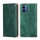 For Motorola Moto G14 4G Gloss Oil Solid Color Magnetic Leather Phone Case(Green) - 1