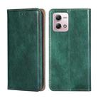 For Motorola Moto G Stylus 2023 4G Gloss Oil Solid Color Magnetic Leather Phone Case(Green) - 1