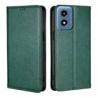 For Motorola Moto G Play 4G 2024 Gloss Oil Solid Color Magnetic Leather Phone Case(Green) - 1