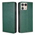 For Motorola Edge 50 Ultra Gloss Oil Solid Color Magnetic Leather Phone Case(Green) - 1