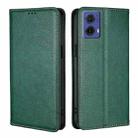 For Motorola Moto G85 5G Gloss Oil Solid Color Magnetic Leather Phone Case(Green) - 1