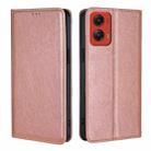 For Motorola Moto G Stylus 5G 2024 Gloss Oil Solid Color Magnetic Leather Phone Case(Rose Gold) - 1