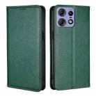 For Motorola Edge 50 Pro 5G Gloss Oil Solid Color Magnetic Leather Phone Case(Green) - 1