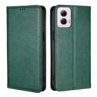 For Motorola Moto G Power 5G 2024 Gloss Oil Solid Color Magnetic Leather Phone Case(Green) - 1