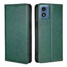 For Motorola Moto G 5G 2024 Gloss Oil Solid Color Magnetic Leather Phone Case(Green) - 1