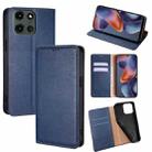 For Motorola Moto G 5G 2025 Gloss Oil Solid Color Magnetic Leather Phone Case(Blue) - 1