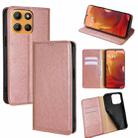 For Motorola Moto G15 / G15 Power Gloss Oil Solid Color Magnetic Leather Phone Case(Rose Gold) - 1