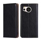 For Sharp Aquos Sense 8 SHG11/SH-54D Gloss Oil Solid Color Magnetic Leather Phone Case(Black) - 1