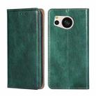 For Sharp Aquos Sense 8 SHG11/SH-54D Gloss Oil Solid Color Magnetic Leather Phone Case(Green) - 1