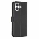 For iPhone 17 Four-leaf Embossed Leather Phone Case(Black) - 3