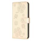 For iPhone 17 Air Four-leaf Embossed Leather Phone Case(Gold) - 2