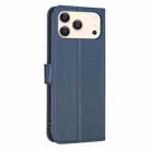 For iPhone 17 Pro Max Four-leaf Embossed Leather Phone Case(Blue) - 3