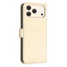 For iPhone 17 Pro Max Four-leaf Embossed Leather Phone Case(Gold) - 3