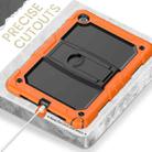 For Samsung Galaxy Tab A9+ Silicone Hydric PC Tablet Case with Shoulder Strap & Holder(Orange) - 3