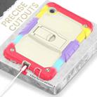 For Samsung Galaxy Tab A9 Silicone Hydric PC Tablet Case with Shoulder Strap & Holder(Colorful Red) - 3