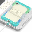 For Samsung Galaxy Tab A9 Silicone Hydric PC Tablet Case with Shoulder Strap & Holder(Colorful Light Blue) - 3