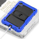For Samsung Galaxy Tab A9 Silicone Hydric PC Tablet Case with Shoulder Strap & Holder(Dark Blue) - 3
