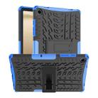 For Samsung Galaxy Tab A9+ Tire Texture TPU + PC Tablet Case with Holder(Blue) - 1