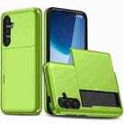 For Samsung Galaxy S24+ 5G Shockproof Armor Phone Case with Card Slot(Green) - 1