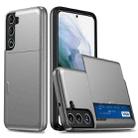 For Samsung Galaxy S25+ 5G Shockproof Armor Phone Case with Card Slot(Grey) - 1