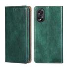 For OPPO A38 4G / A18 4G Gloss Oil Solid Color Magnetic Leather Phone Case(Green) - 1