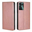 For OPPO Reno11 F 5G Gloss Oil Solid Color Magnetic Leather Phone Case(Rose Gold) - 1