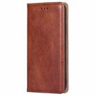 For OPPO Reno12 F 5G Gloss Oil Solid Color Magnetic Leather Phone Case(Brown) - 2