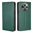 For OPPO Reno12 F 5G Gloss Oil Solid Color Magnetic Leather Phone Case(Green) - 1