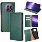 For OPPO A5 5G 2025 Global Gloss Oil Solid Color Magnetic Leather Phone Case(Green) - 1