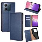 For OPPO A5x 5G Global Gloss Oil Solid Color Magnetic Leather Phone Case(Blue) - 1