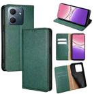 For OPPO A5x 5G Global Gloss Oil Solid Color Magnetic Leather Phone Case(Green) - 1