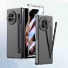 For vivo X Fold2 Integrated Skin Feel PC Phone Case with Pen / Pen Box(Transparent) - 1