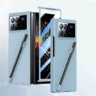 For Xiaomi Mix Fold 3 Integrated Skin Feel PC Phone Case with Pen / Pen Box(Light Blue) - 1