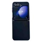 For Samsung Galaxy Z Flip5 Skin Feel Liquid Silicone TPU Phone Case(Black) - 1