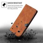 For Realme GT5 / GT5 240W Skin Feel Magnetic Leather Phone Case(Light Brown) - 6