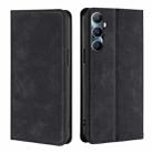 For Realme C65 4G Skin Feel Magnetic Leather Phone Case(Black) - 1