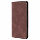 For Realme 13 Pro 5G Skin Feel Magnetic Leather Phone Case(Dark Brown) - 2