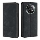 For Realme 13 Pro 5G Skin Feel Magnetic Leather Phone Case(Black) - 1